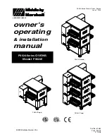 Preview for 1 page of Middleby Marshall PS624E Owner'S Operating And Installation Manual