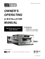 Middleby Marshall PS629G Series Owner'S Operating & Installation Manual preview