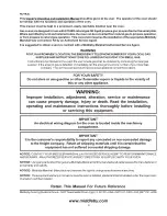 Preview for 3 page of Middleby Marshall PS770 Series Owner'S Operating And Installation Manual