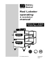 Preview for 1 page of Middleby Marshall RED LOBSTER PS200-R68 Series Operating And Installation Manual