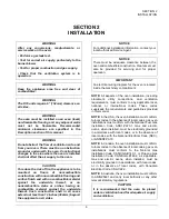 Preview for 9 page of Middleby Marshall X55G Series Owner'S Operating & Installation Manual