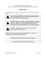 Preview for 2 page of Middleby Crown ECX-10 Installation & Operation Manual