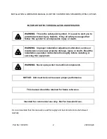 Preview for 2 page of Middleby Crown EPXN-3 Installation & Operation Manual