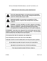 Preview for 2 page of Middleby CROWN GL-30 Installation & Operation Manual