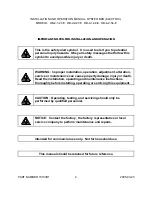 Предварительный просмотр 2 страницы Middleby CROWN OB-2-1-27-E Installation & Operation Manual