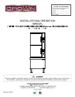 Middleby CROWN SX-34EC Installation & Operation Manual preview