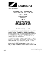 Preview for 1 page of Middleby Southbend BPG-40-M Owner'S Manual