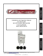 Preview for 1 page of Middleby Southbend SB14 Installation And Operation Manual