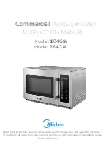 Midea 1834G1A Instruction Manual preview