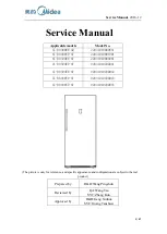 Preview for 1 page of Midea 22031010000841 Service Manual