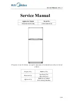 Midea 22031020000124 Service Manual предпросмотр