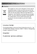 Preview for 5 page of Midea 350110 User Manual