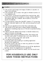 Preview for 3 page of Midea 350125 User Manual