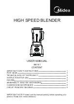 Preview for 1 page of Midea 350141 User Manual