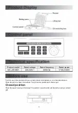 Предварительный просмотр 4 страницы Midea 350145 Instruction Manual