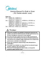 Preview for 1 page of Midea 65C series Service Manual