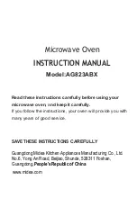 Предварительный просмотр 20 страницы Midea AG823ABX Instruction Manual