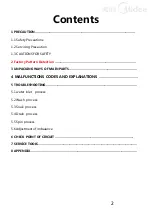 Preview for 2 page of Midea CV10DPWBL0RC0 Service Manual