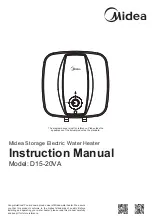 Предварительный просмотр 1 страницы Midea D15-20VA Instruction Manual