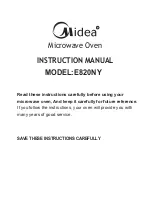 Preview for 1 page of Midea E820NY Instruction Manual