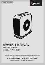 Preview for 11 page of Midea Eco NTY15-19CA Owner'S Manual