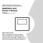 Preview for 1 page of Midea KJR-120X/TFBG-E Installation And Owner'S Manual