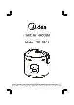 Предварительный просмотр 10 страницы Midea MB-18YH Instruction Manual