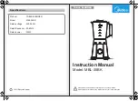Preview for 1 page of Midea MBL-35BK Instruction Manual