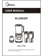 Midea MBL17PB User Manual preview