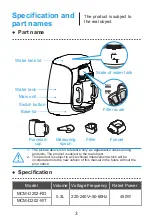 Предварительный просмотр 5 страницы Midea MCM-D202-RD Instruction Manual