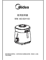 Предварительный просмотр 1 страницы Midea MD-BZH10D Instruction Manual