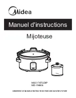 Предварительный просмотр 16 страницы Midea MD-YHB06 User Manual