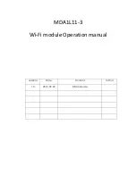 Preview for 1 page of Midea MDA1L11-3 Operation Manual