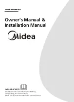 Preview for 1 page of Midea MDDF-16 Owner'S Manual & Installation Manual