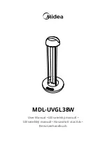 Preview for 1 page of Midea MDL-UVGL38W User Manual