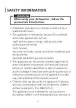 Preview for 3 page of Midea MDW15SBS Instruction Manual