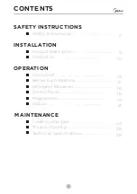 Preview for 2 page of Midea MF200W80B/W-MV Owner'S Manual