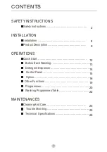 Preview for 2 page of Midea MFG80D14 Owner'S Manual