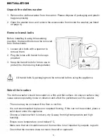 Preview for 6 page of Midea MFWS512 User Manual