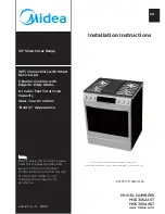 Midea MGS30S2AST Installation Instructions Manual предпросмотр