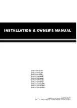 Preview for 1 page of Midea MHC-V10W/D2N1 Installation & Owner'S Manual