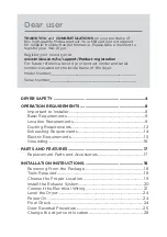 Preview for 2 page of Midea MLE45N1BWWC User'S Manual & Installation Instructions