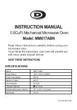 Preview for 1 page of Midea MM617ABN Instruction Manual