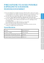 Preview for 3 page of Midea MMO19S3AST Instruction Manual