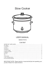 Preview for 2 page of Midea MSCK-TH18 User Manual