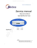 Midea MSQ-07CR Service Manual предпросмотр