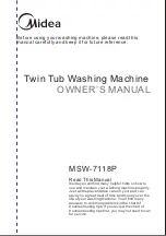 Preview for 1 page of Midea MSW-7118P Owner'S Manual