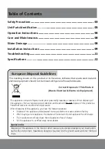 Preview for 2 page of Midea MWF09HB4 Owner'S Manual & Installation Manual