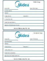 Preview for 20 page of Midea MWMFL070CDR Owner'S Manual