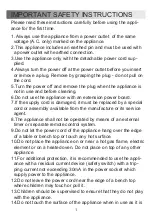 Preview for 2 page of Midea MY-CS6004WP Owner'S Handbook Manual